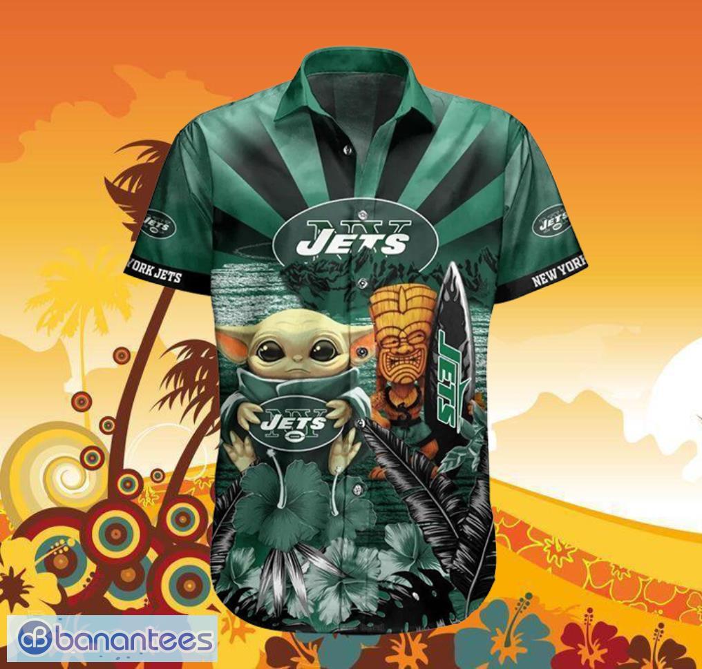 Jets Baby Yoda Star Wars Beach Summer Hawaiian Shirt Full Over Print Product Photo 2