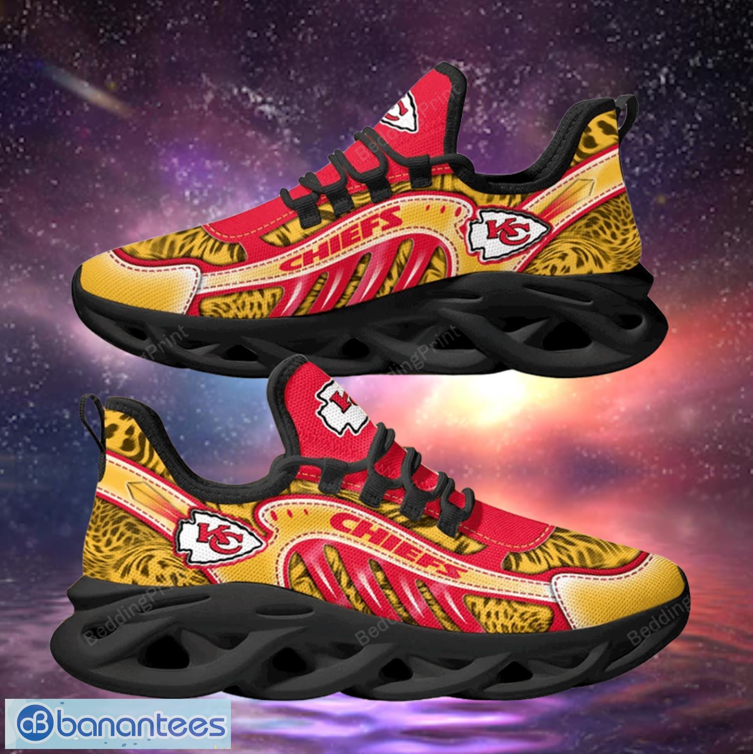 Kansas City Chiefs NFL Red And Yellow Max Soul Shoes Product Photo 2