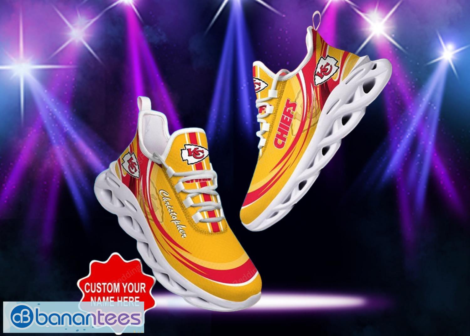 Kansas City Chiefs NFL Yellow Max Soul Shoes Product Photo 2