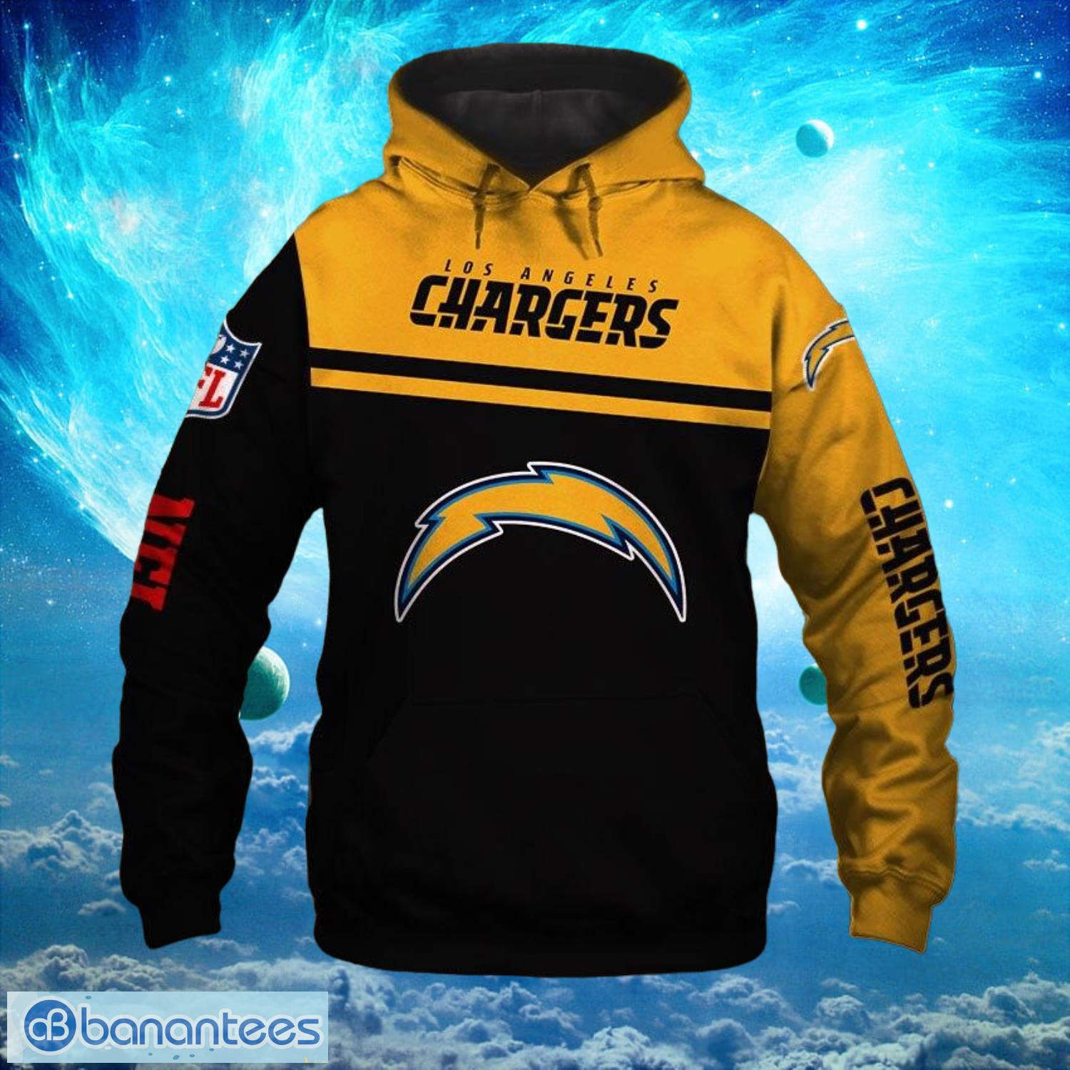 Los Angeles Chargers Logo Death Hoodies Full Over Print Product Photo 2