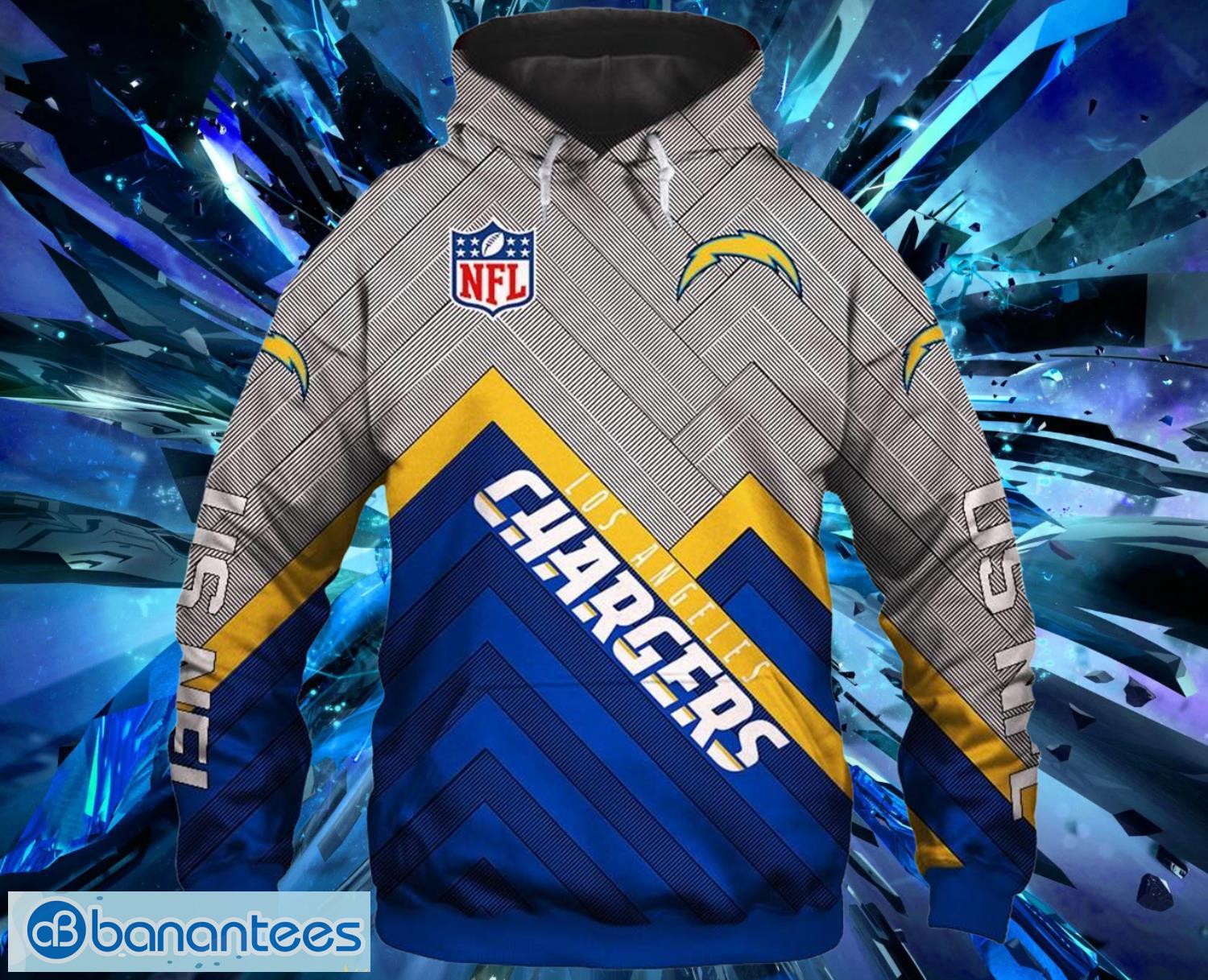 Los Angeles Chargers Zip Up Hoodies Full Over Print Product Photo 2