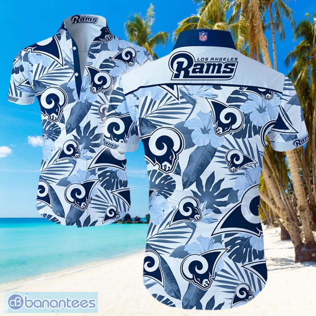 Los Angeles Rams Logo Light Shirt Hawaiian Summer Beach Shirt Full Print Product Photo 1