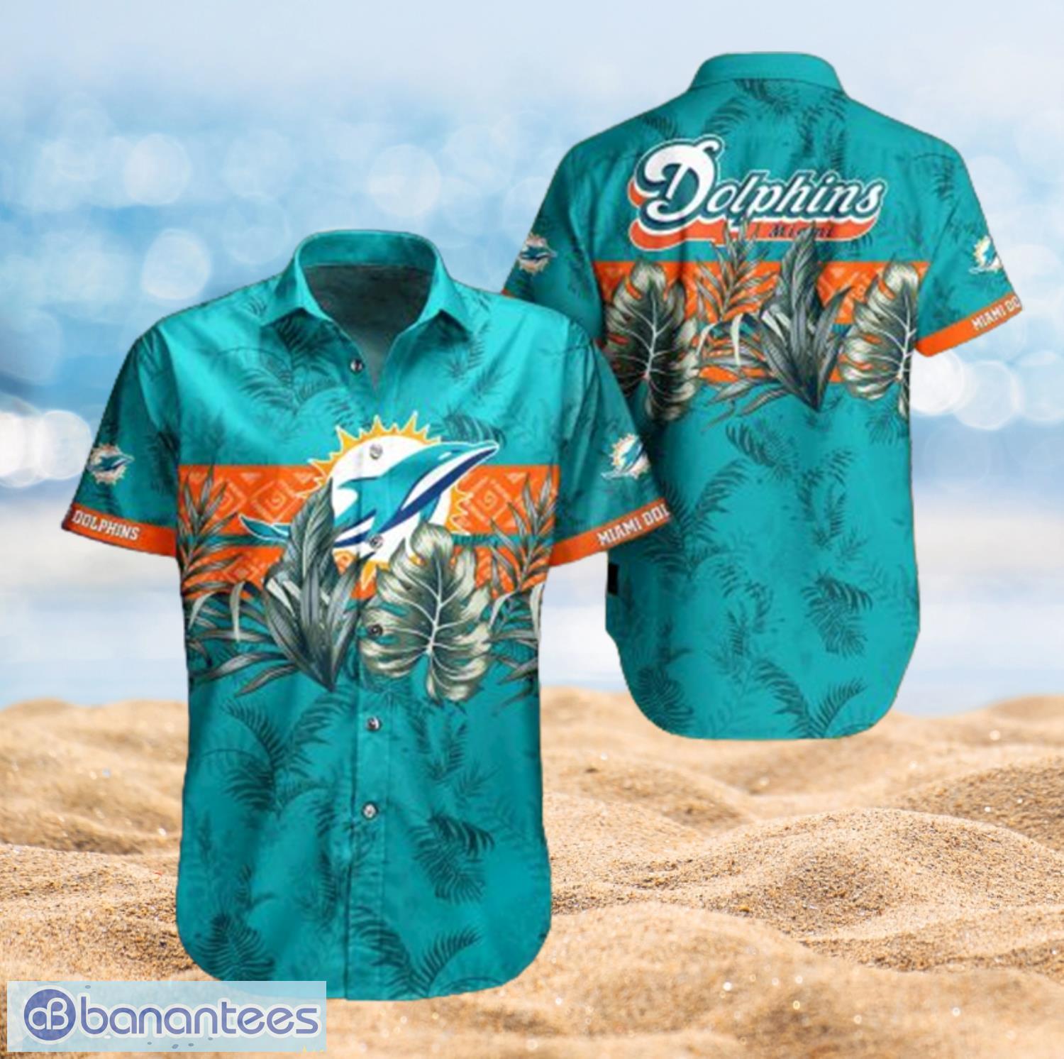 Miami Dolphins Hawaiian  Summer Beach Shirt Full Over Print Product Photo 1