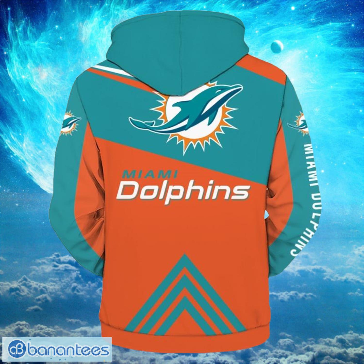 Miami Dolphins NFL Light Type Hoodies Print Full Product Photo 2