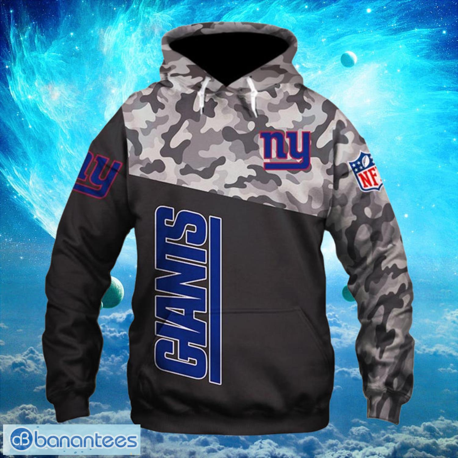 New York Giants Logo Dark Hoodies Full Over Print 2 Product Photo 2