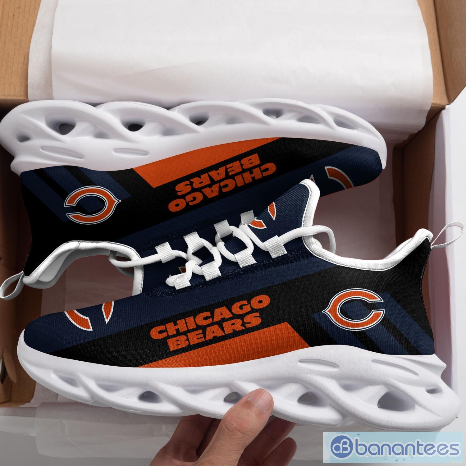 NFL Chicago Bears Fans Gift Striped Style Max Soul Shoes Sneaker For Men And Women Product Photo 2