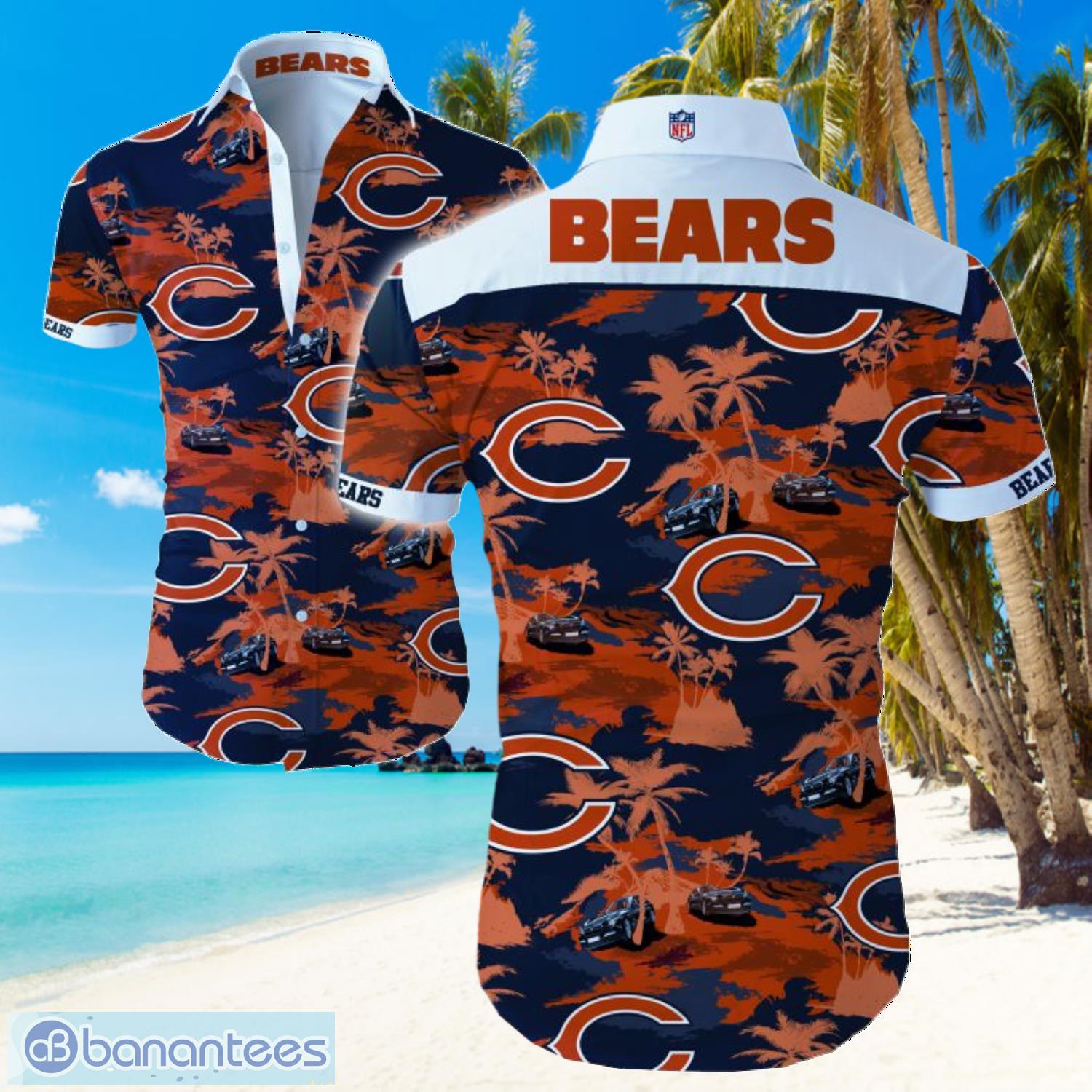 NFL Chicago Bears Logo Hawaiian Summer Beach Shirt Full Print Product Photo 1
