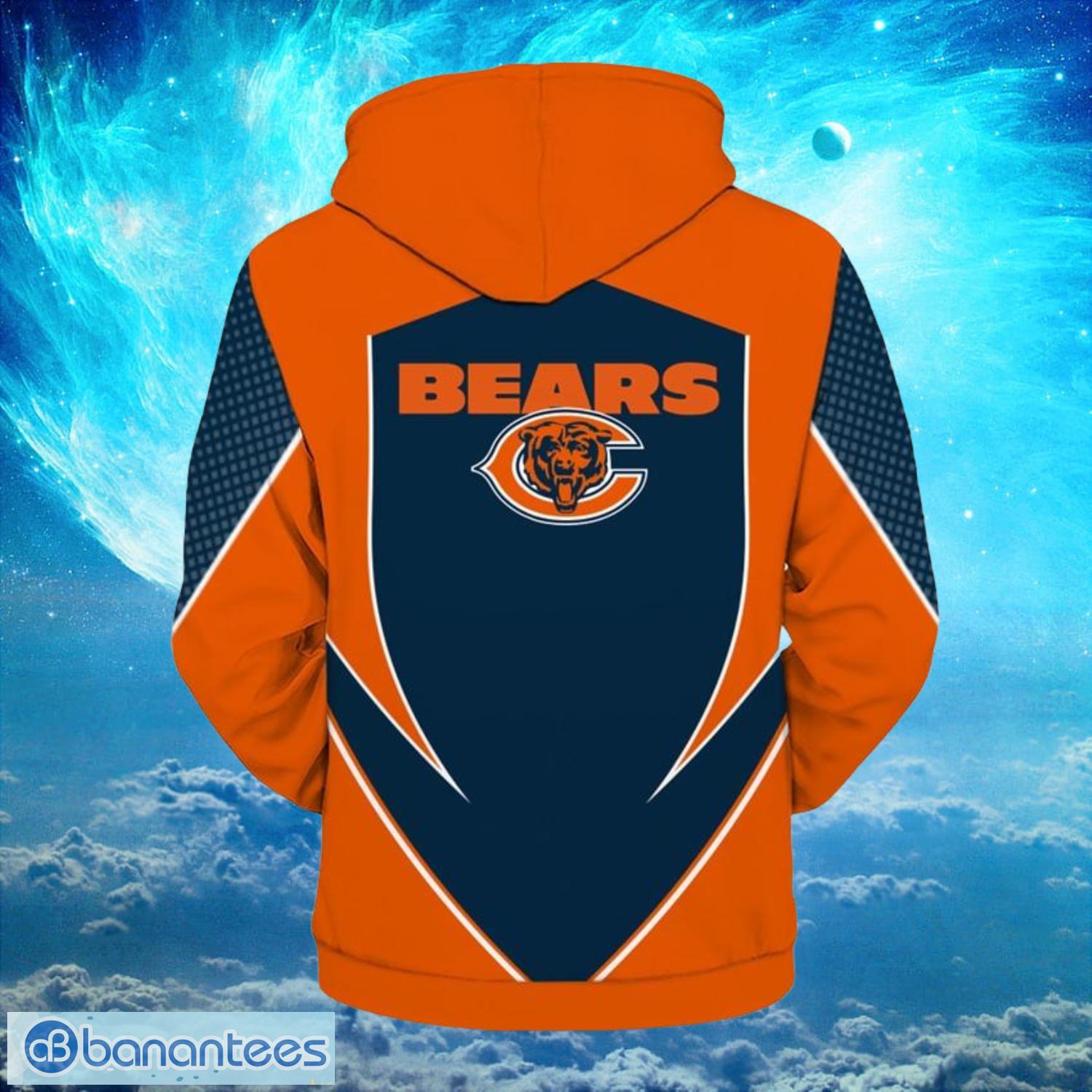 NFL Football Chicago Bears Logo Simple Hoodies Full Over Print Product Photo 2