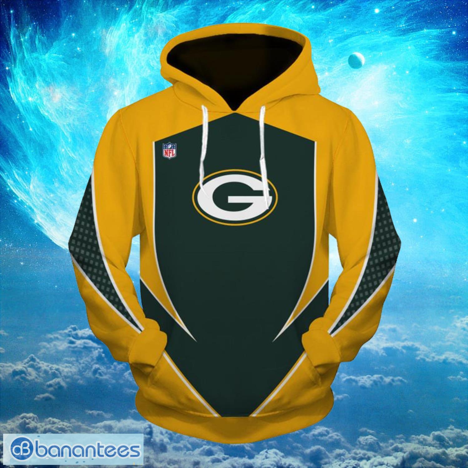 NFL Football Green Bay Packers Logo Simple Hoodies Full Over Print Product Photo 1