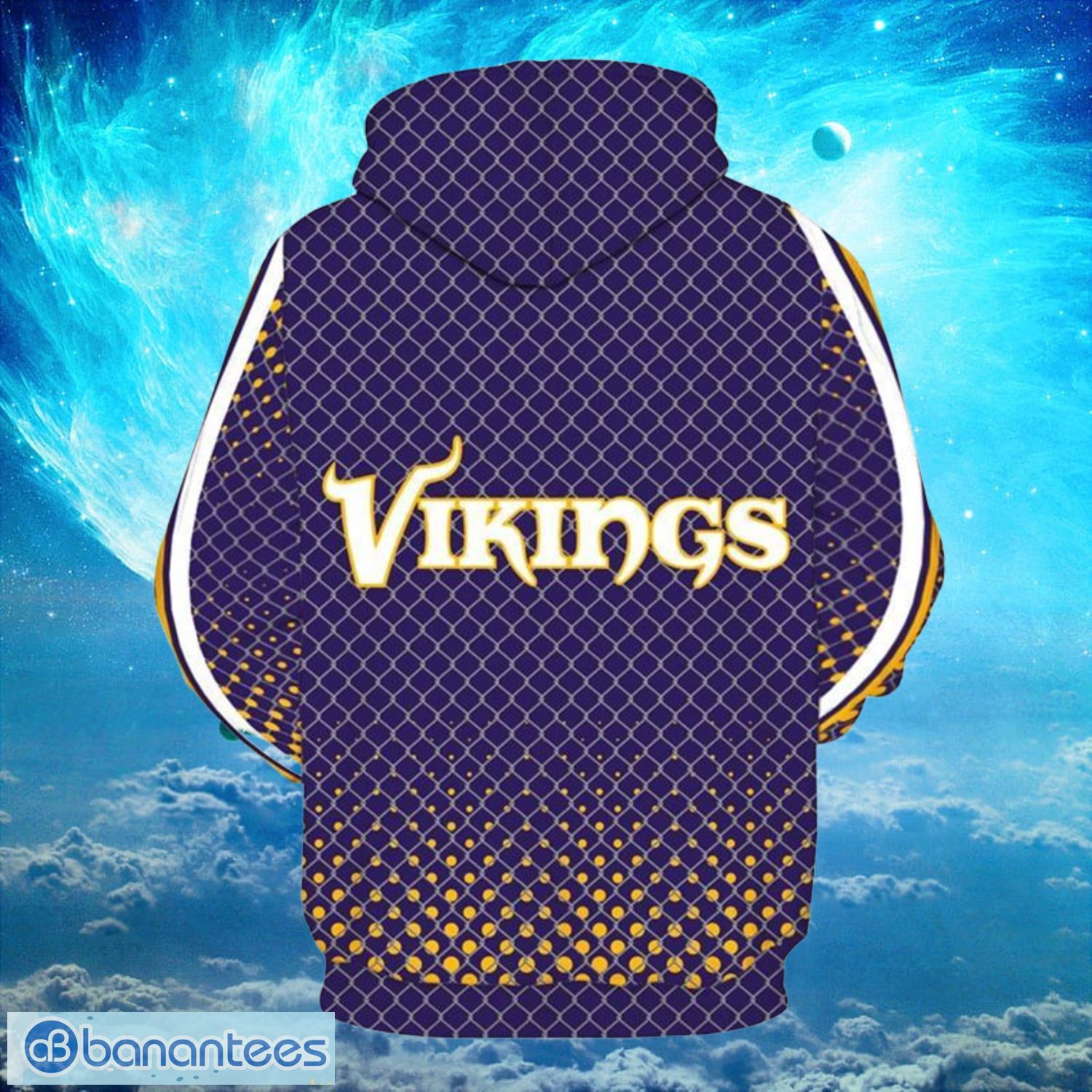 NFL Football Minnesota Vikings Big Logo Hoodies Print Full Product Photo 2