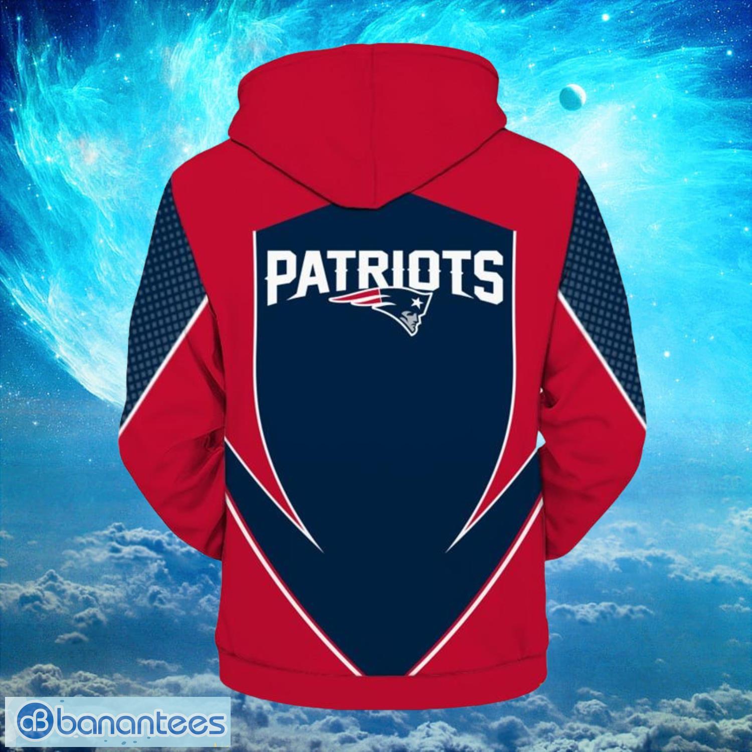 NFL Football New England Patriots Logo Simple Hoodies Full Over Print Product Photo 2