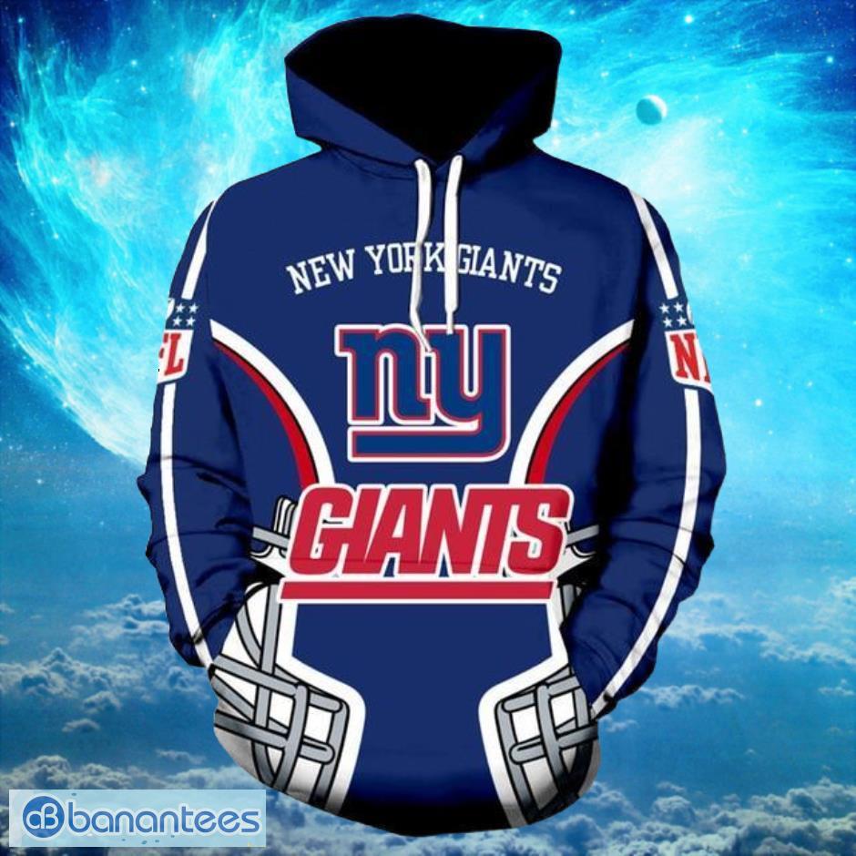 NFL Football New York Giants Custom With Zipper Jacket Pullover Hoodies Print Full Product Photo 1