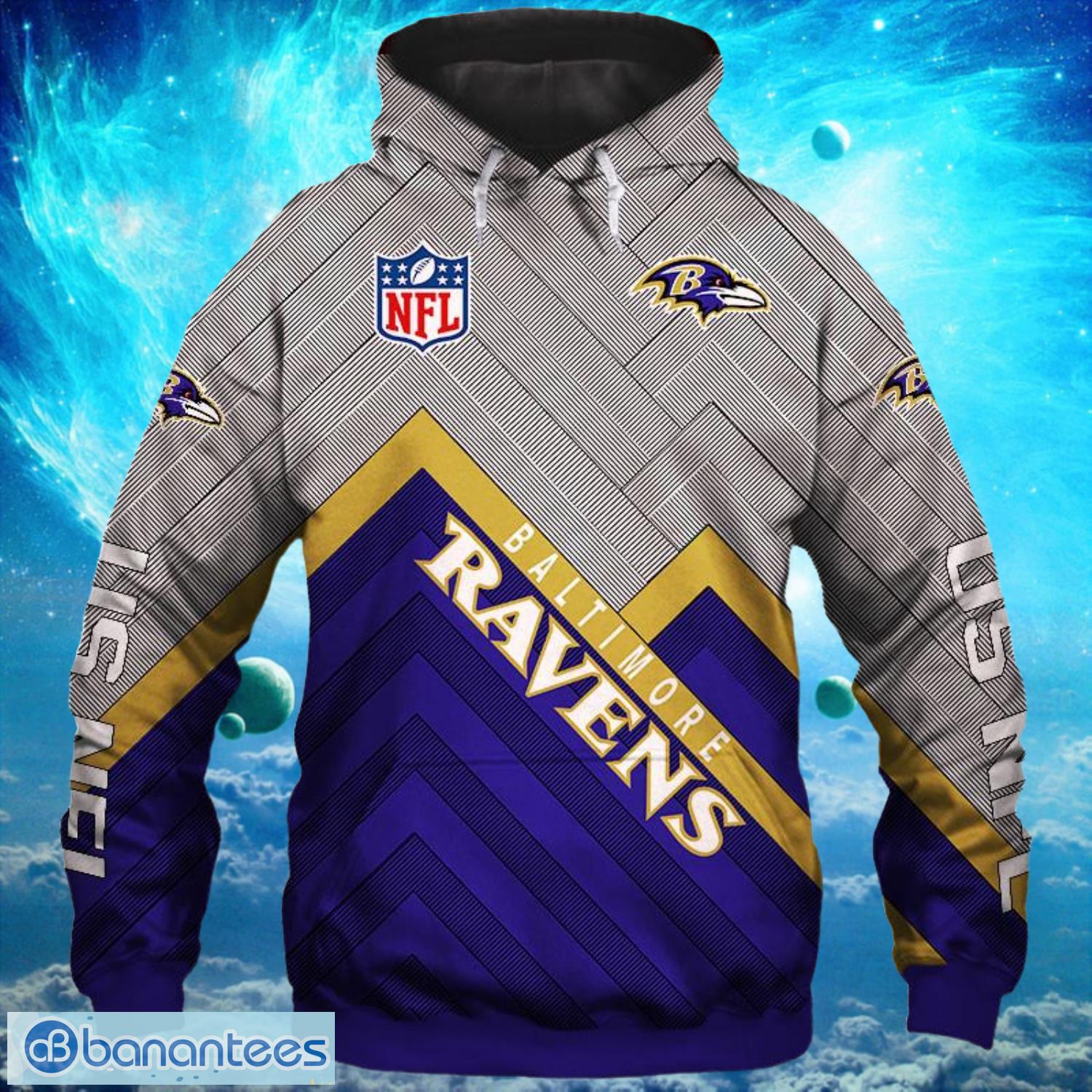 NFL Football Team Baltimore Ravens Hoodies Print Full Product Photo 1