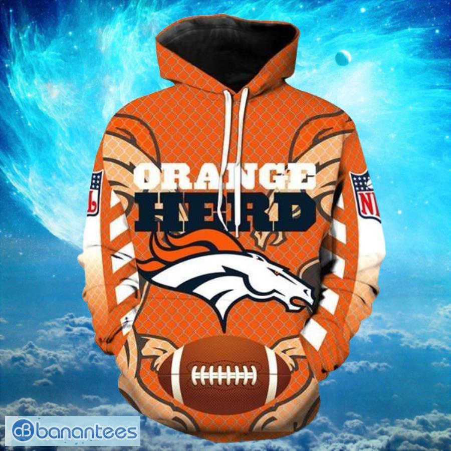 NFL Hoodies 3D Denver Broncos Custom With Hoodies Print Full Product Photo 1