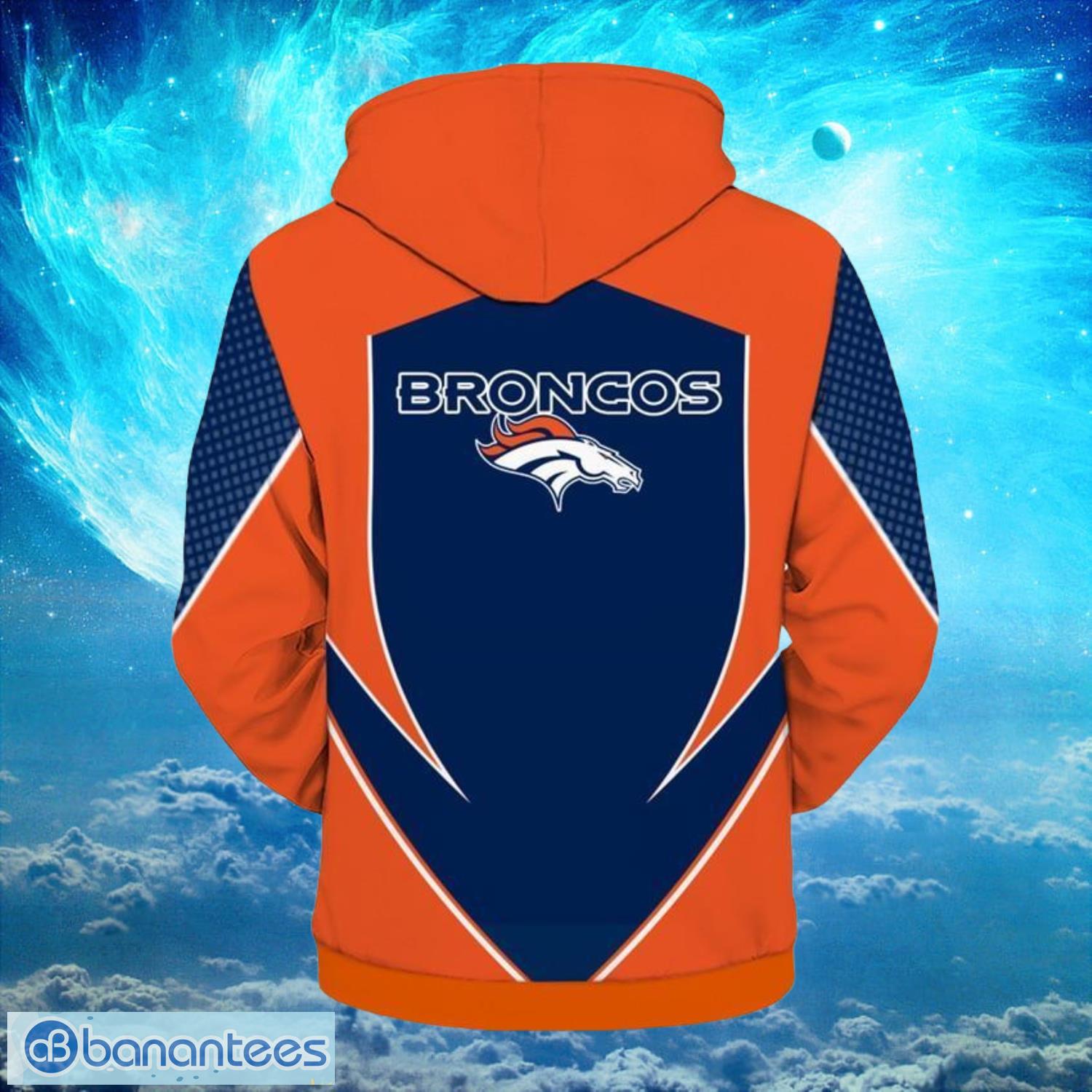 NFL Hoodies 3D Denver Broncos Logo Simple Hoodies Full Over Print Product Photo 2