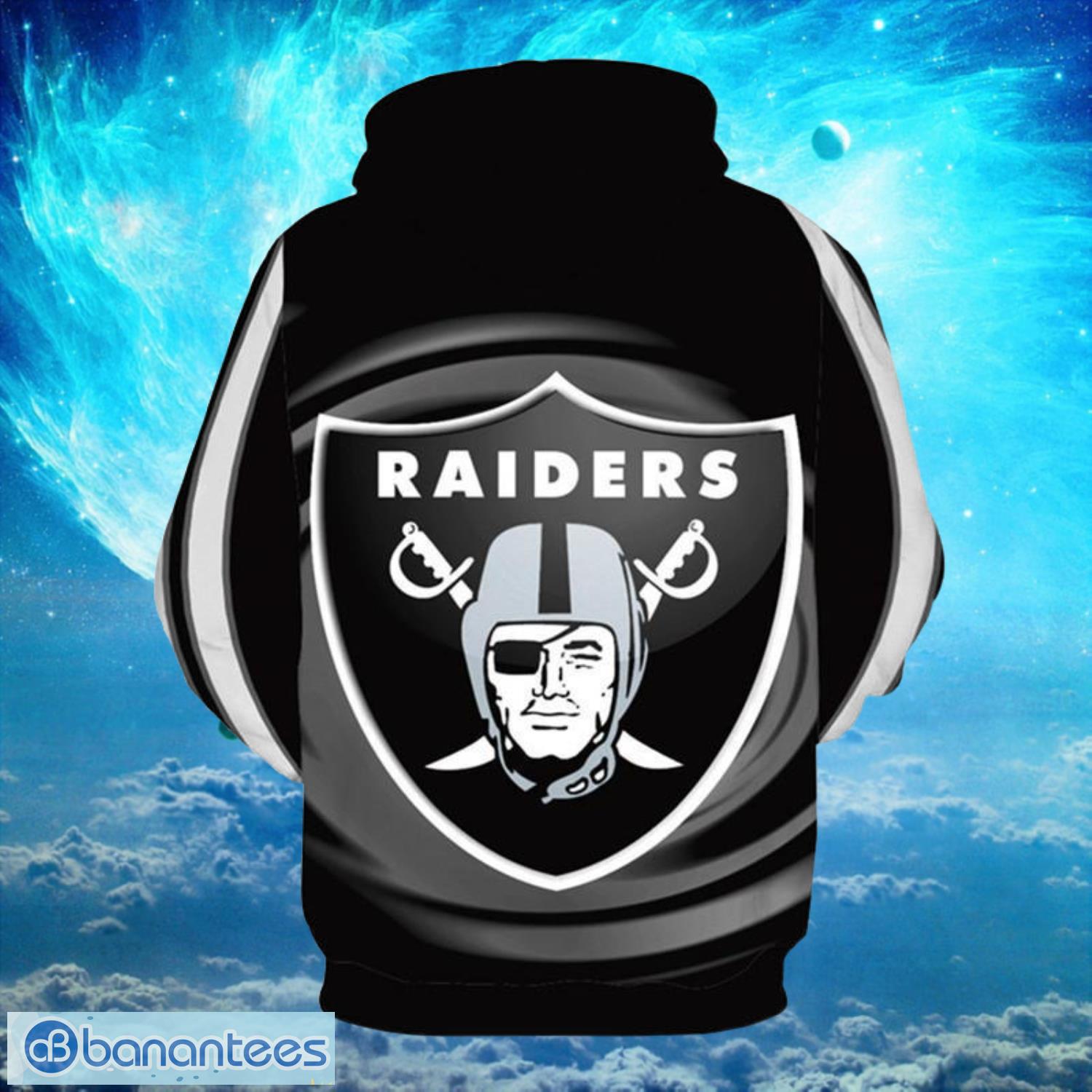 NFL Hoodies 3D Oakland Raiders Custom With Hoodies Print Full Product Photo 2