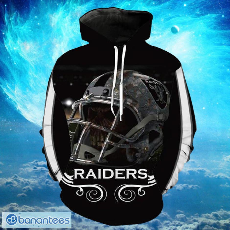 NFL Hoodies 3D Oakland Raiders Custom With Hoodies Print Full Product Photo 1
