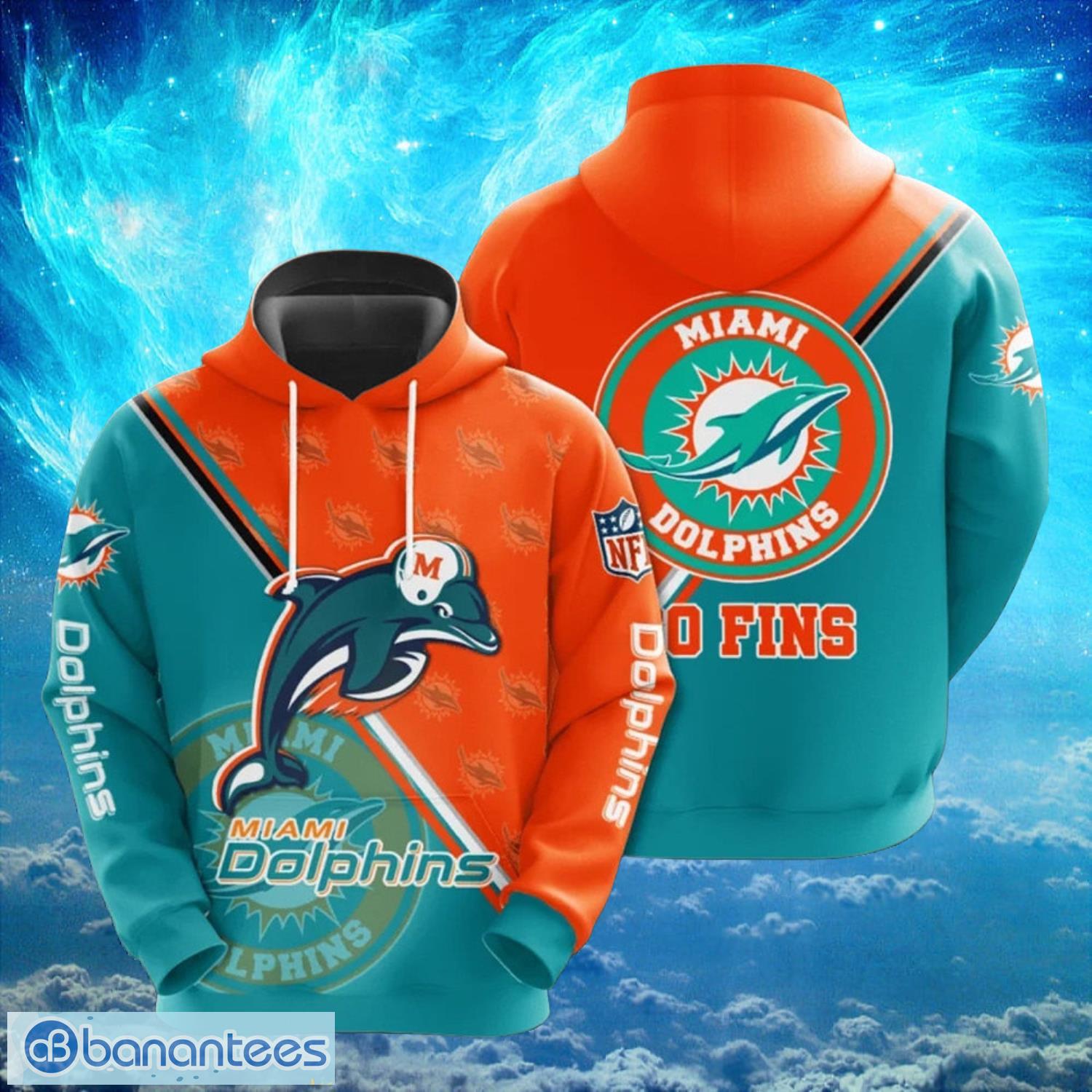 NFL Miami Dolphins Big Seal Motifs Hoodies Print Full Product Photo 1