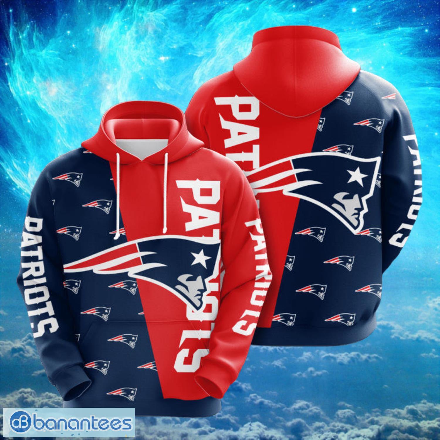 NFL New England Patriots Big Logo Hoodies Print Full Product Photo 1