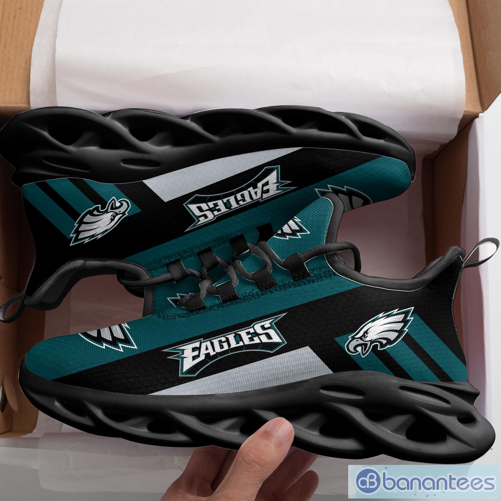 Philadelphia Eagles Color Streak Pattern Exclusive Max Soul Shoes