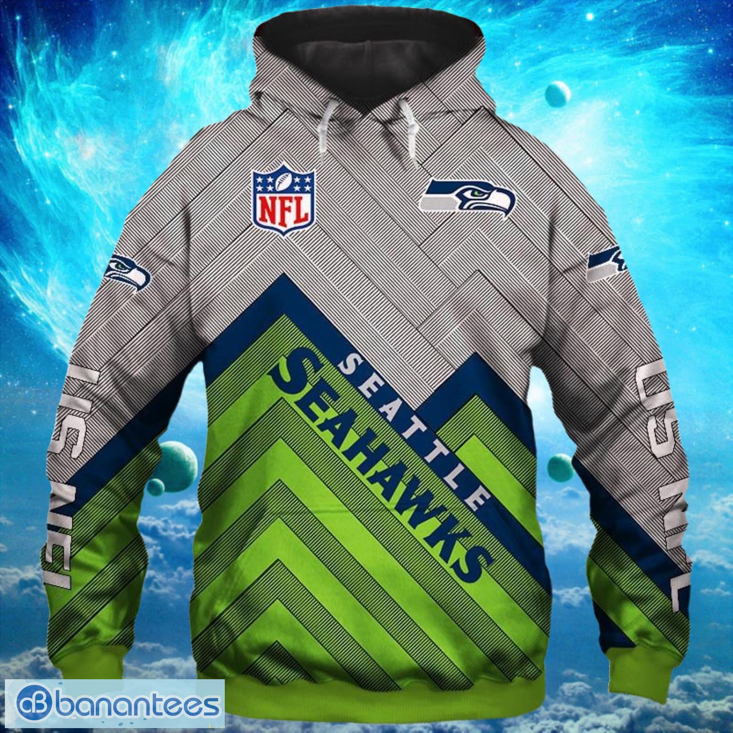 NFL Seattle Seahawks Zip Up Hoodie, Pullover Hoodies 3D Print Full Product Photo 1