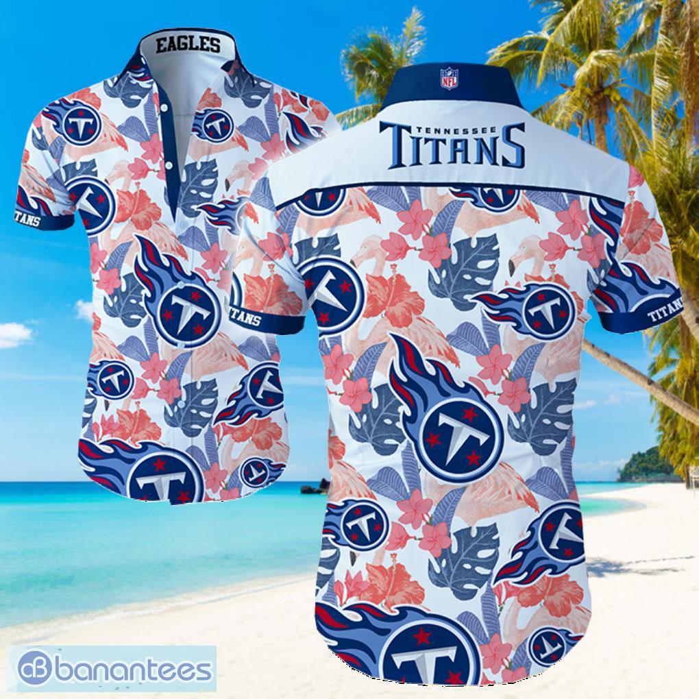 Tennessee Titans NFL Custom Name Summer Beach Background Print