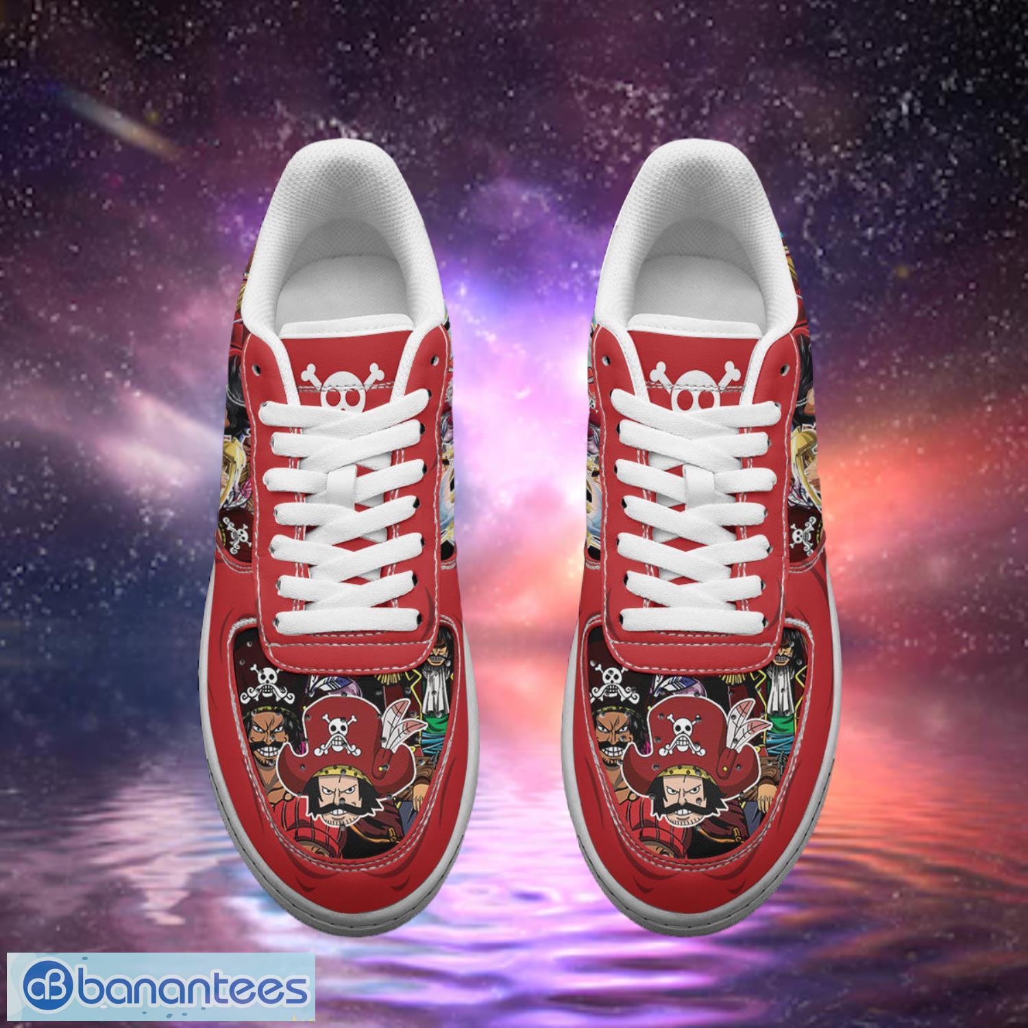 One Piece Gol D Roger Air Sneakers Custom Anime Shoes - Banantees