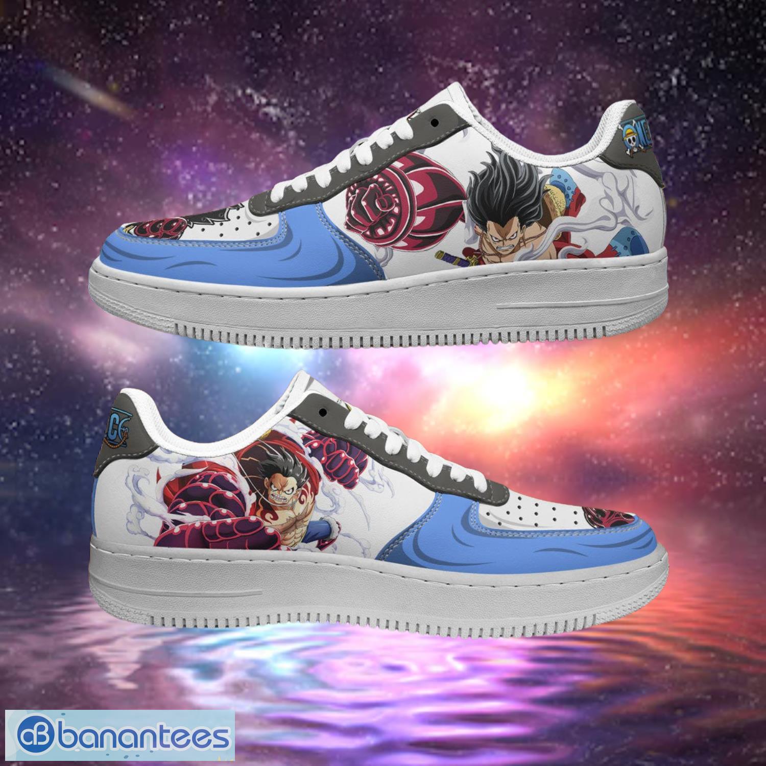One Piece Monkey D. Luffy Gear 4 Air Sneakers Custom Anime Shoes Product Photo 1