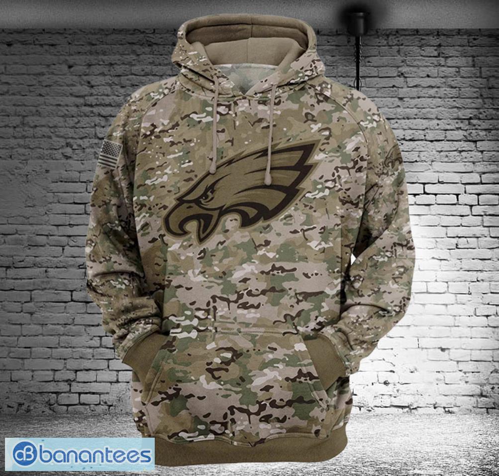 Philadelphia Eagles Camo Zip Up Hoodies Full Over Print Product Photo 2