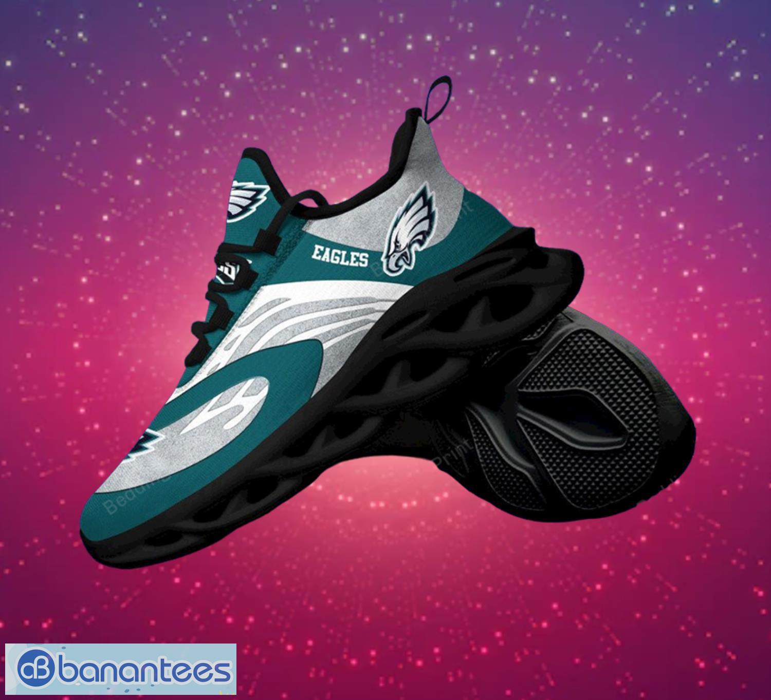 Philadelphia Eagles NFL Grey And Green Max Soul Shoes Product Photo 2