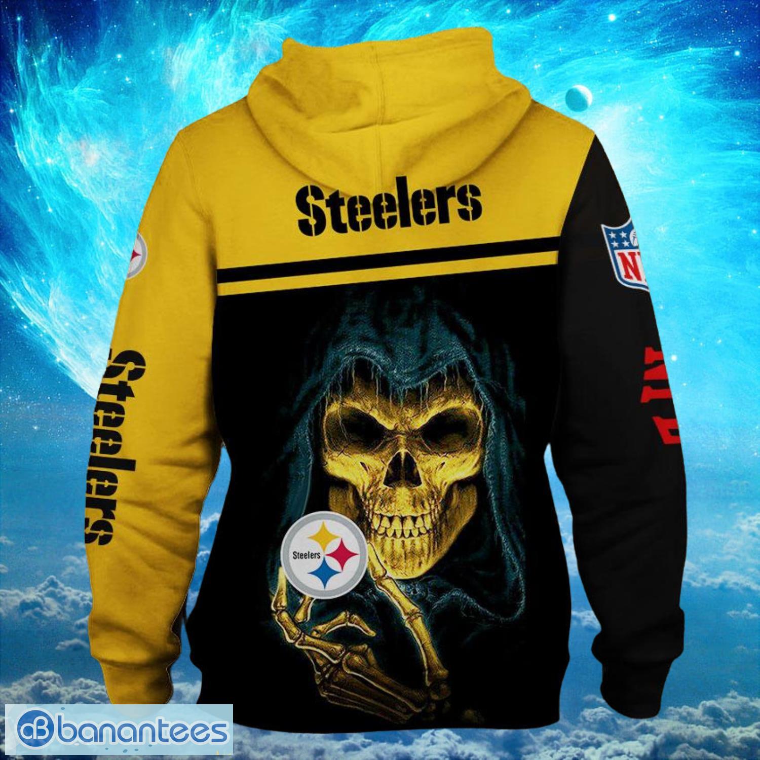 Pittsburgh Steelers Bì Logo Death Hoodies Full Over Print Product Photo 2