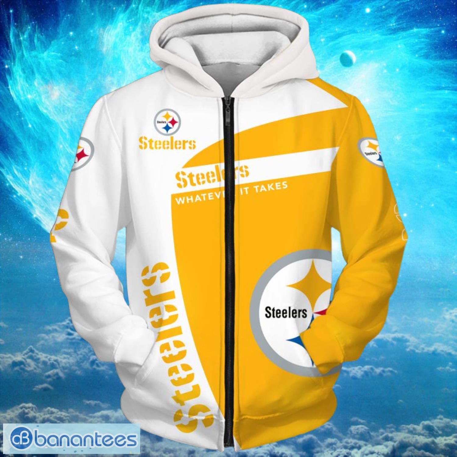 Pittsburgh Steelers Whaterver It Takes Light Type Hoodies Print Full Product Photo 2