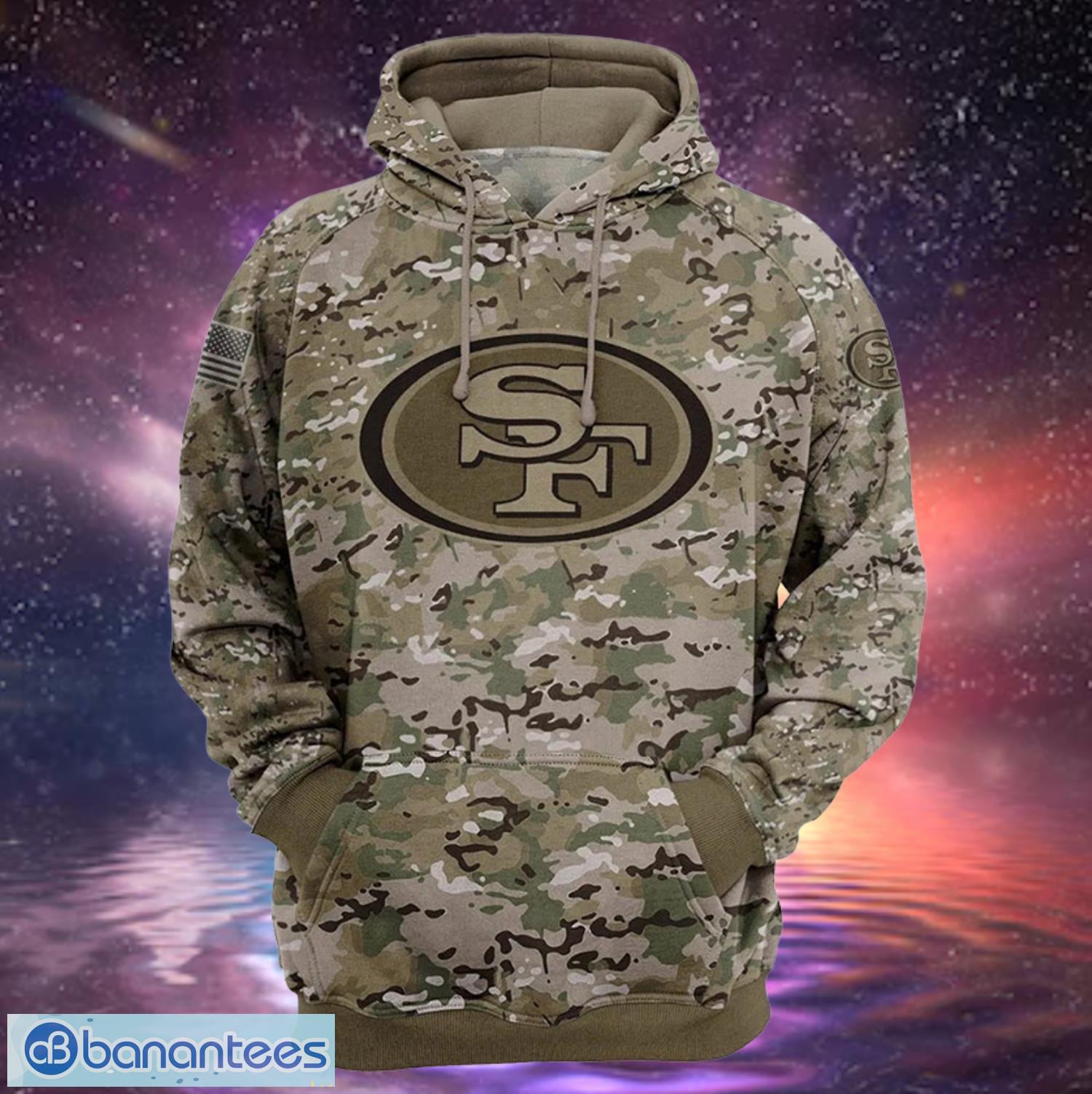 San Francisco 49ers Camo Hoodies Full Over Print Product Photo 2
