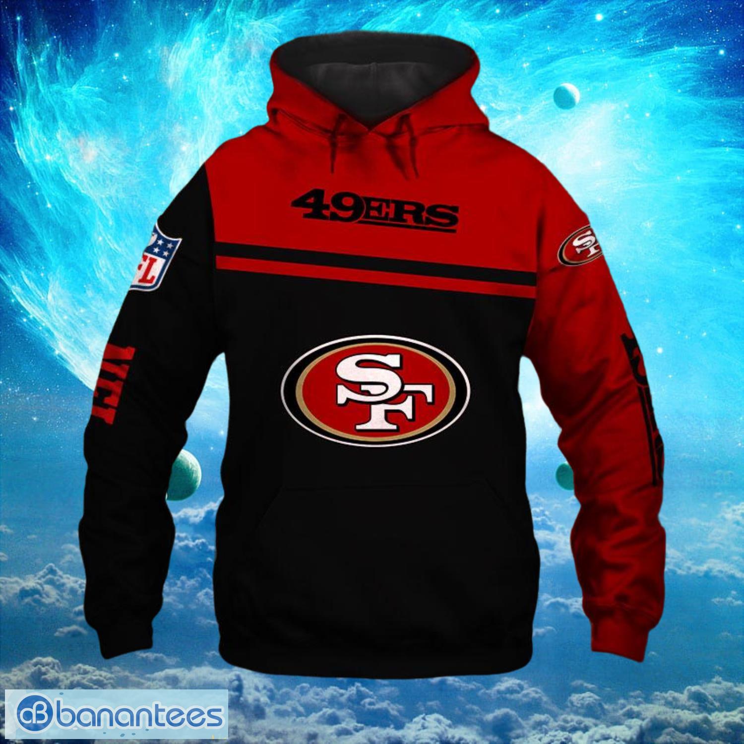 San Francisco 49ers Logo Death Hoodies Full Over Print Product Photo 2
