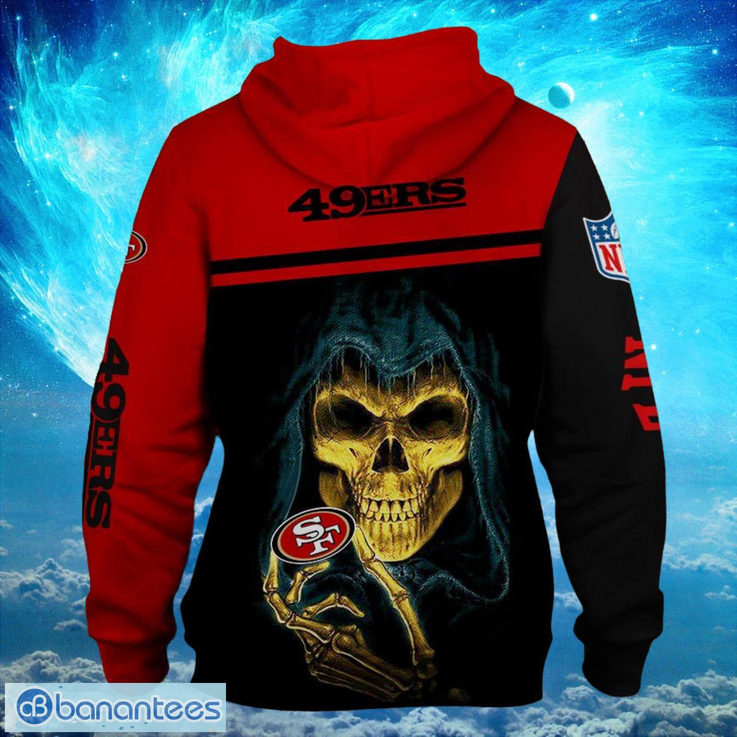 San Francisco 49ers Logo Death Hoodies Full Over Print Product Photo 1