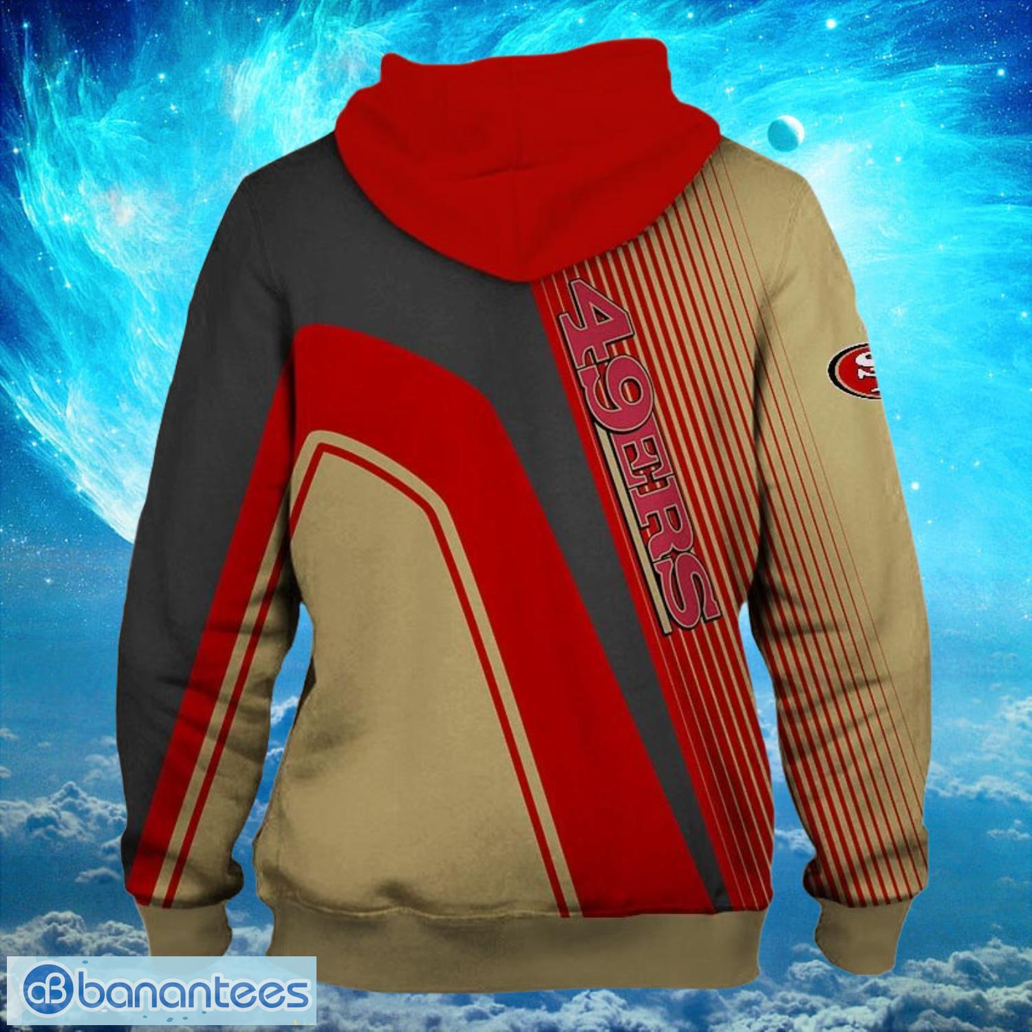 San Francisco 49ers Logo NFL Football Hoodies Full Over Print Product Photo 2