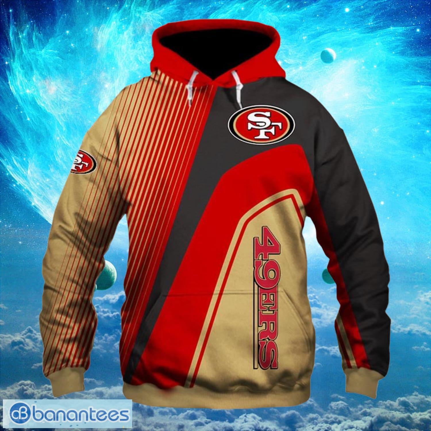 San Francisco 49ers Logo NFL Football Hoodies Full Over Print Product Photo 1