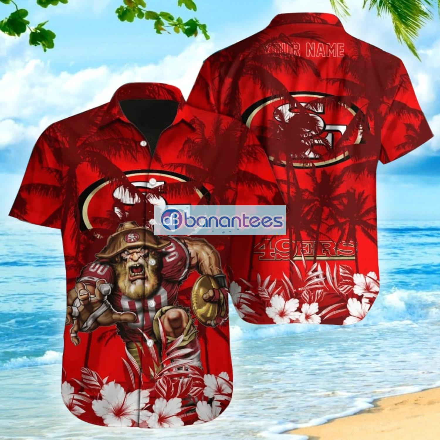 Nfl San Francisco 49ers Summer Hawaiian Shirt And Shorts - Banantees