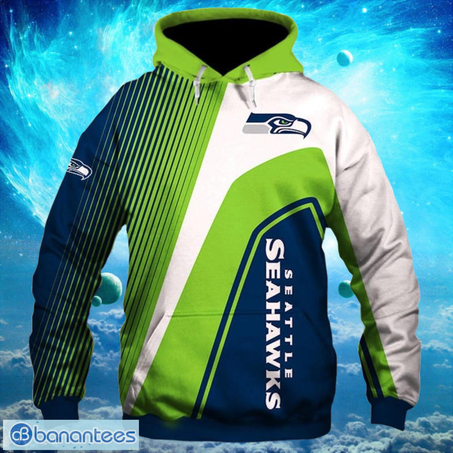 Seattle Seahawks Football Team Light Type Hoodies Print Full Product Photo 1