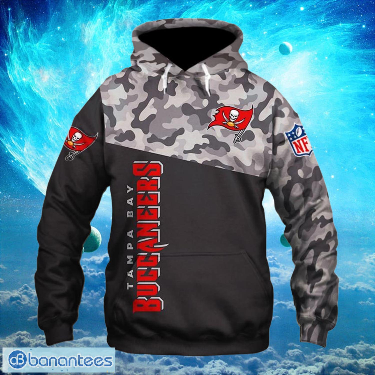 Tampa Bay Buccaneers Logo Dark Hoodies Full Over Print Product Photo 2