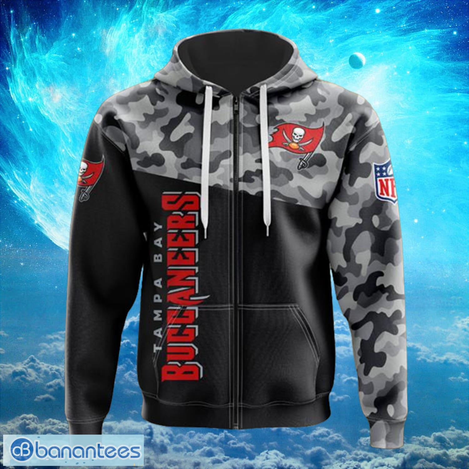 Tampa Bay Buccaneers Logo Dark Hoodies Full Over Print Product Photo 1