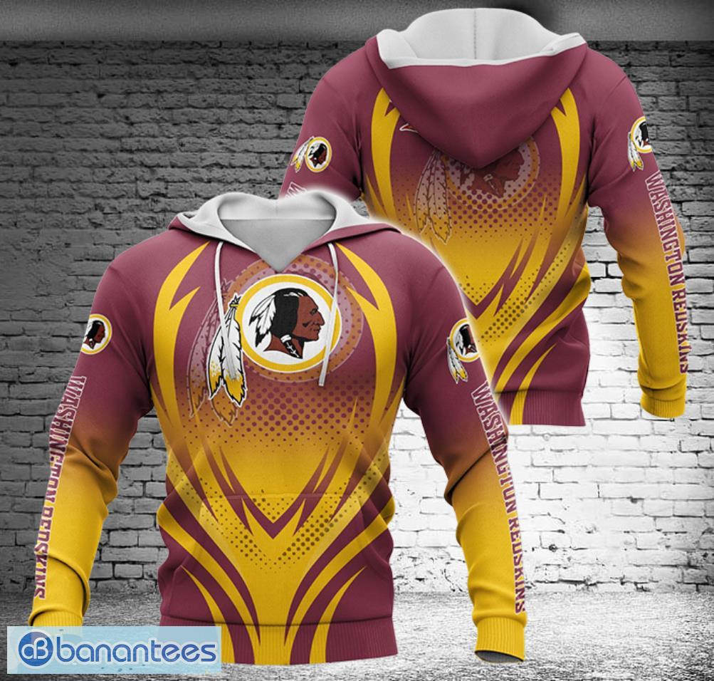 Washington Redskins Logo Hoodies Full Over Print - Banantees