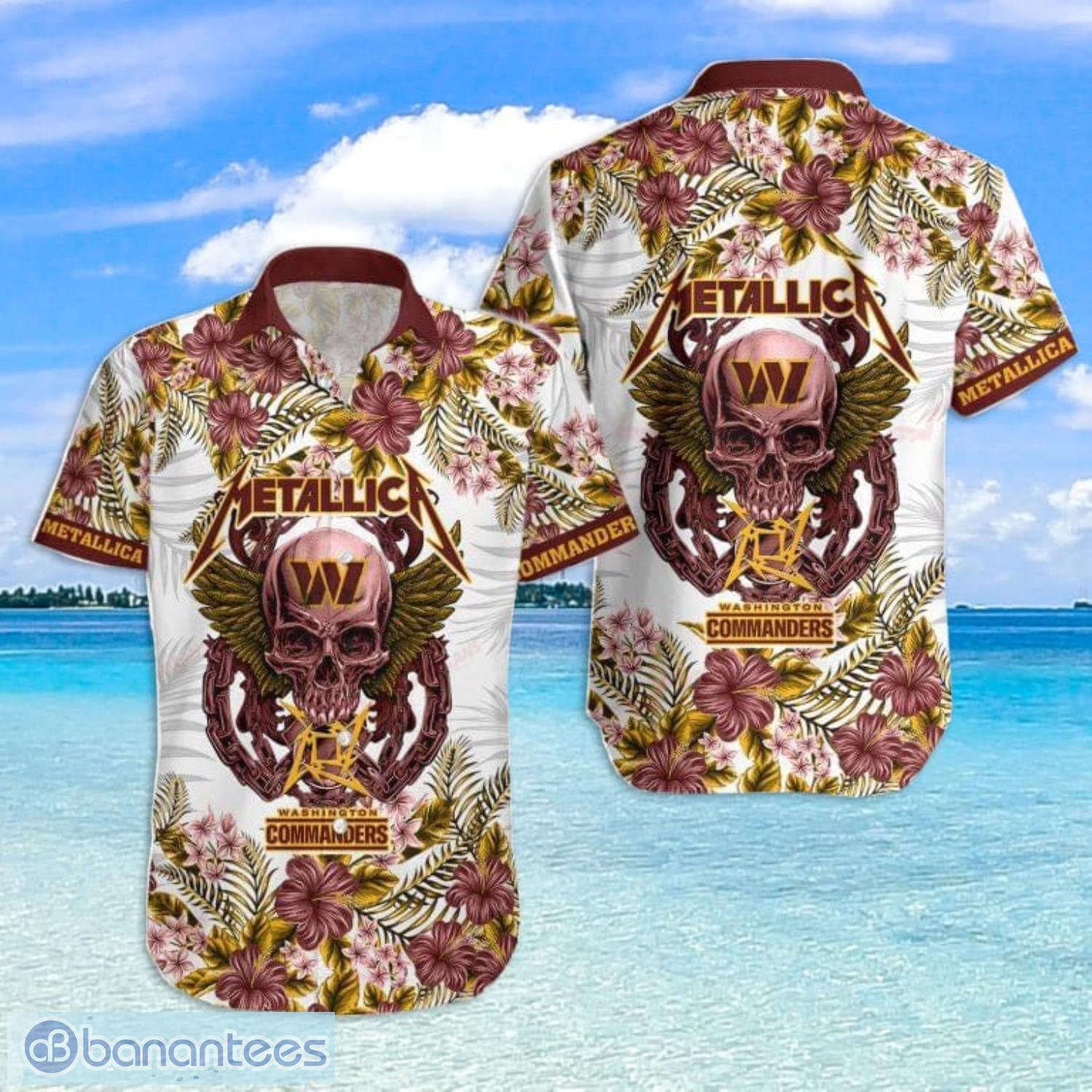 washington commanders hawaiian shirt