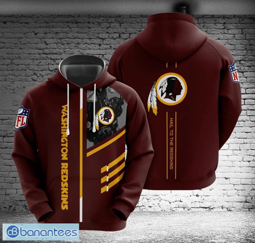 Washington Redskins Logo Hoodies Full Over Print - Banantees