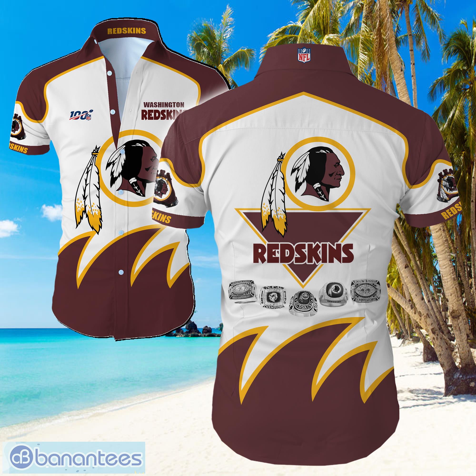 Washington Redskins Custom Name NFL Floral Hawaiian Shirt And Shorts Gift  For Men And Women Fans - Banantees