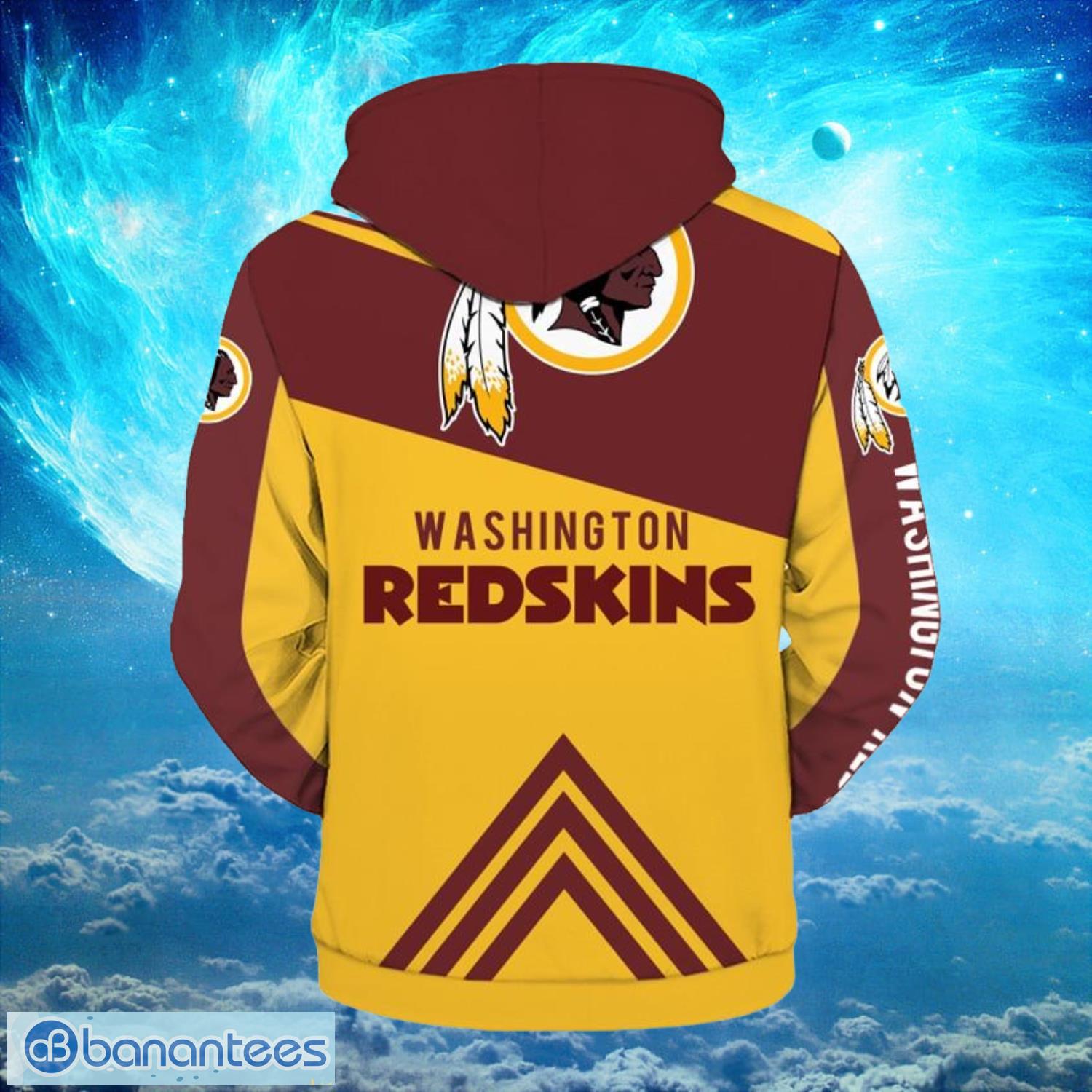 Washington Redskins Logo Zip Up Hoodies Full Over Print Product Photo 2
