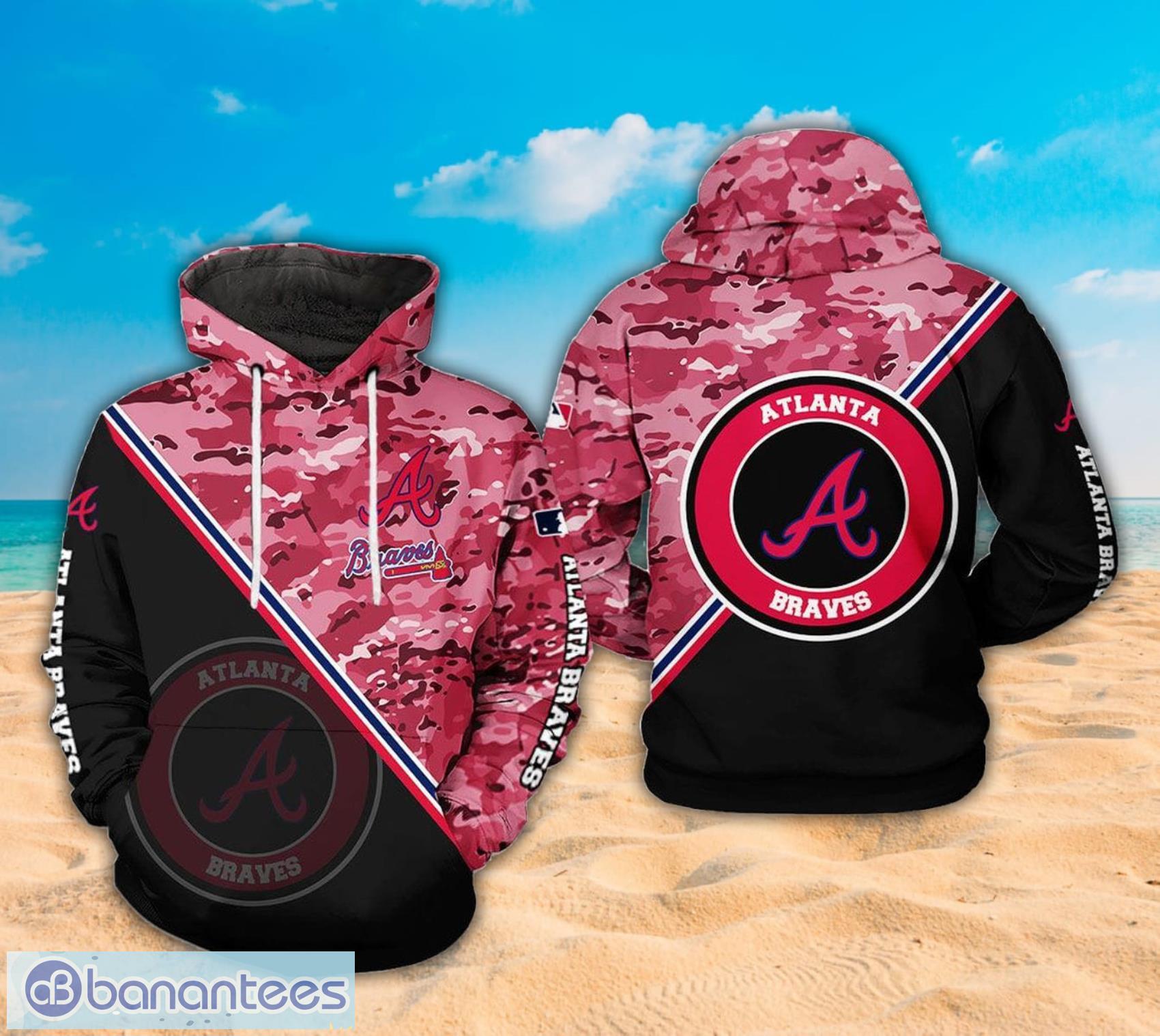Atlanta Braves MLB Logo And Camo Pattern All Over Print 3D Hoodie Product Photo 1 Atlanta Braves MLB Logo And Camo Pattern All Over Print 3D Hoodie Product Photo 1
