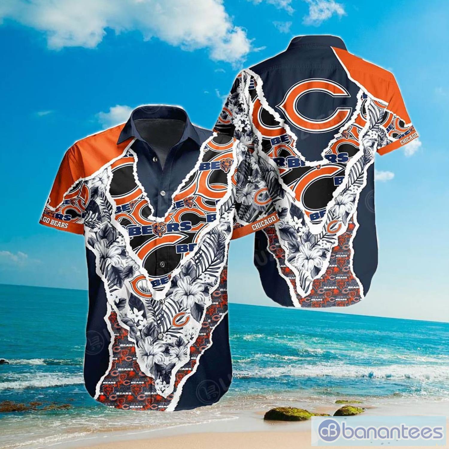 NFL Chicago Bears Custom Name And Number FireBall Baseball Jersey