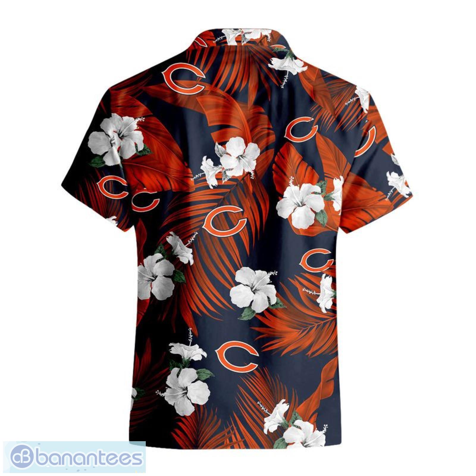 NFL Chicago Bears Shirt Tropical Flower For Fans