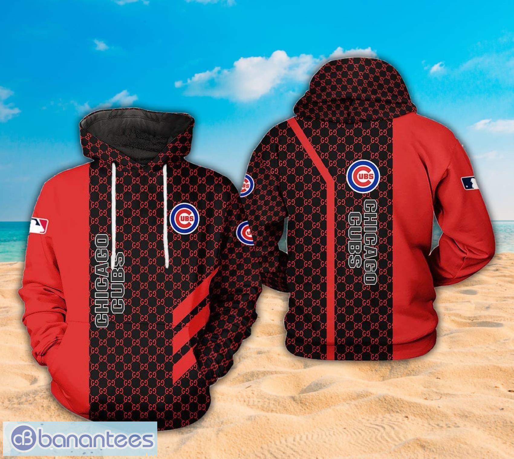 Chicago Cubs MLB Logo And Net Pattern All Over Print 3D hoodie Product Photo 1